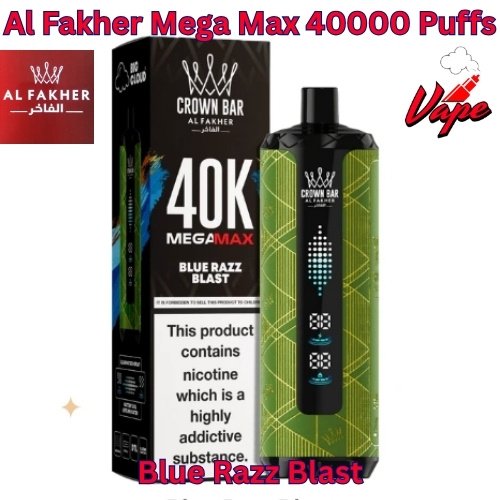 Al Fakher Mega Max 40000 Puffs Blue Razz Blast