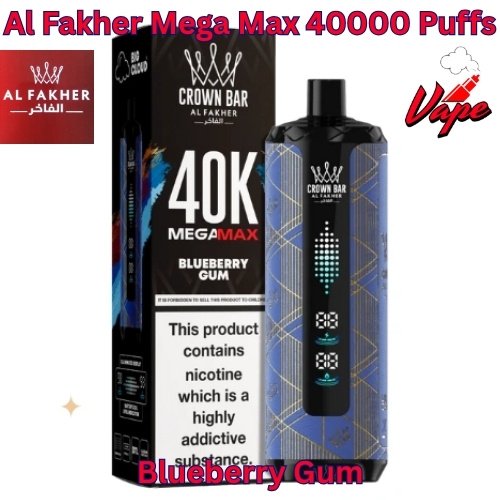 Al Fakher Mega Max 40000 Puffs Blueberry Gum
