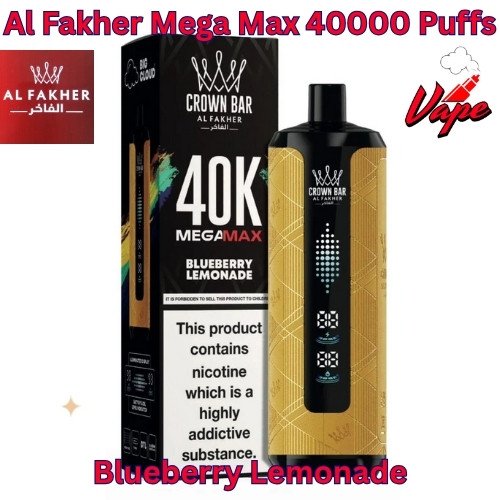 Al Fakher Mega Max 40000 Puffs Blueberry Lemonade