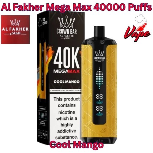 Al Fakher Mega Max 40000 Puffs Cool Mango