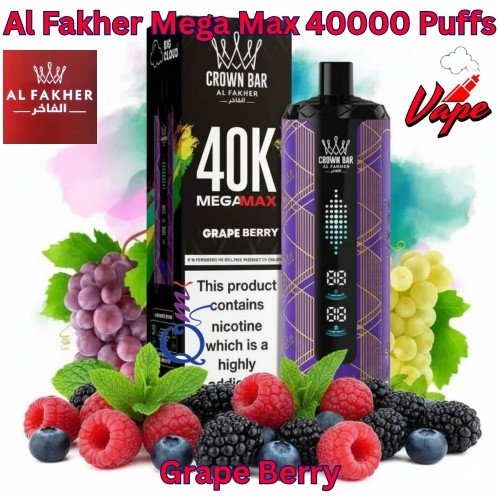 Al Fakher Mega Max 40000 Puffs Grape Berry
