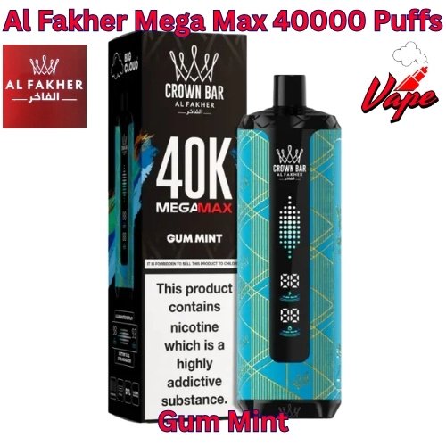 Al Fakher Mega Max 40000 Puffs Gum Mint