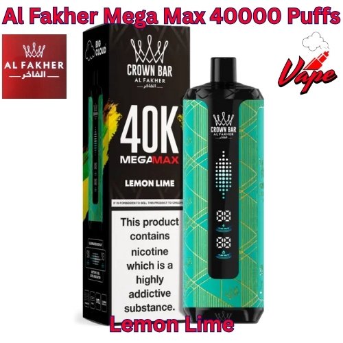 Al Fakher Mega Max 40000 Puffs Lemon Lime
