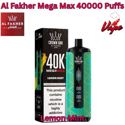 Al Fakher Mega Max 40000 Puffs Lemon Mint