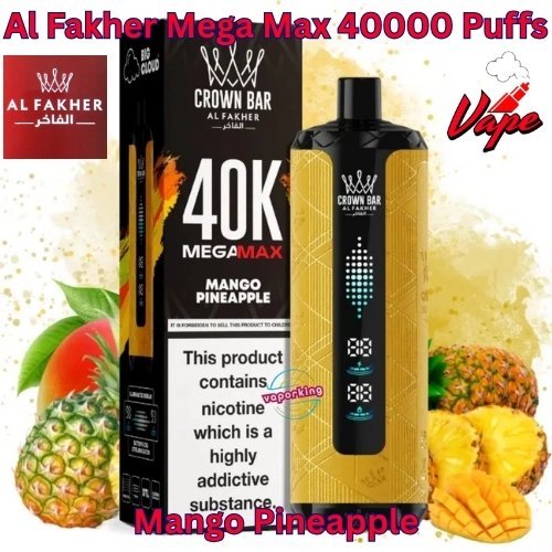 Al Fakher Mega Max 40000 Puffs Mango Pineapple