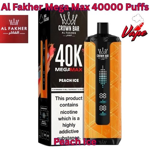 Al Fakher Mega Max 40000 Puffs Peach Ice