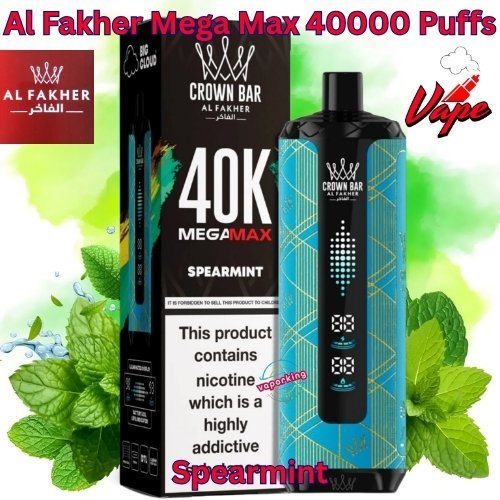 Al Fakher Mega Max 40000 Puffs Spearmint