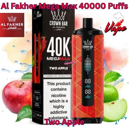 Al Fakher Mega Max 40000 Puffs Two Apple