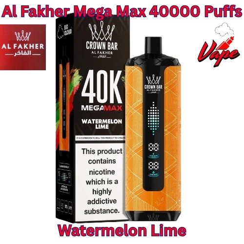 Al Fakher Mega Max 40000 Puffs Watermelon Lime