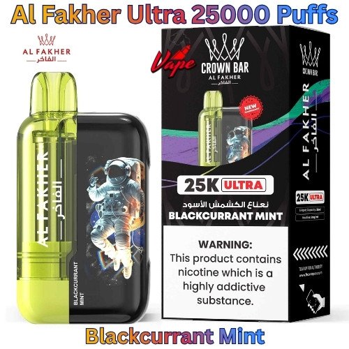 Al Fakher Ultra 25000 Puffs Blackcurrant Mint