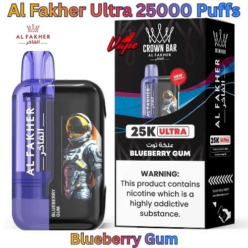 Al Fakher Ultra 25000 Puffs Blueberry Gum