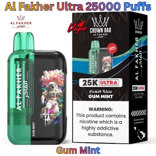 Al Fakher Ultra 25000 Puffs Gum Mint
