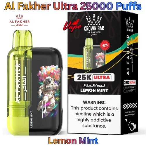 Al Fakher Ultra 25000 Puffs Lemon Mint