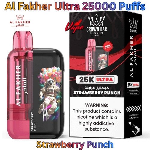 Al Fakher Ultra 25000 Puffs Strawberry Punch