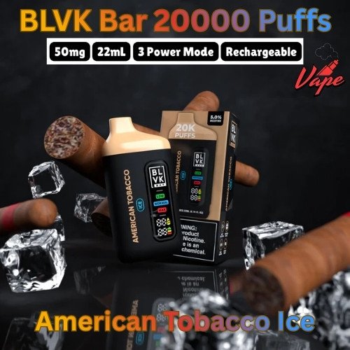 BLVK Bar 20000 Puffs American Tobacco Ice