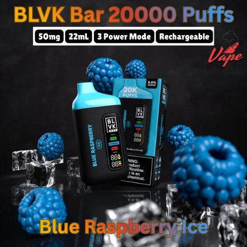 BLVK Bar 20000 Puffs Blue Raspberry Ice