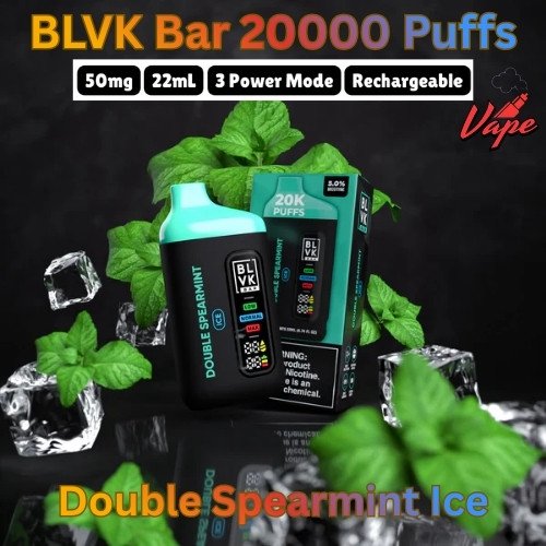 BLVK Bar 20000 Puffs Double Spearmint Ice