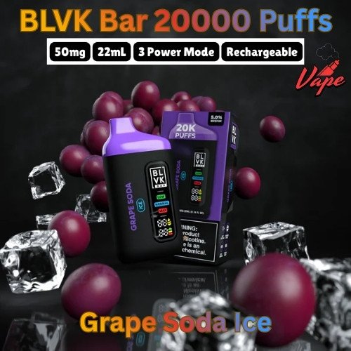 BLVK Bar 20000 Puffs Grape Soda Ice