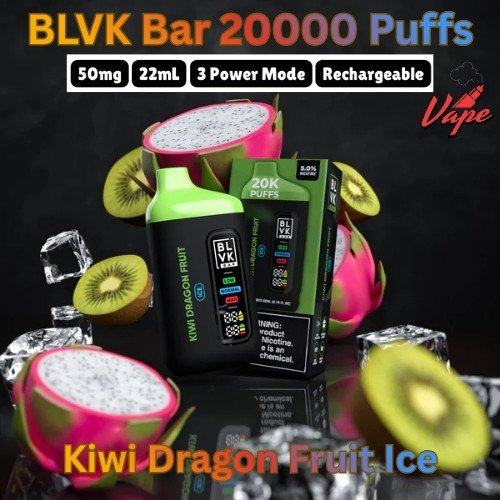 BLVK Bar 20000 Puffs Kiwi Dragon Fruit Ice