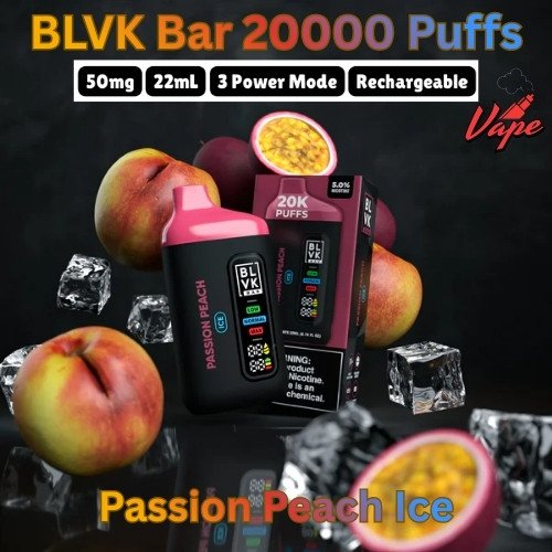 BLVK Bar 20000 Puffs Passion Peach Ice