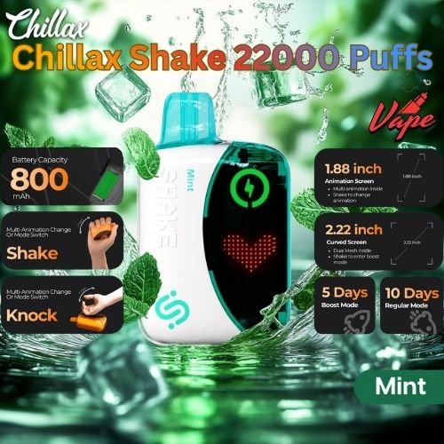 Chillax Shake 22000 Puffs Mint