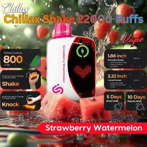 Chillax Shake 22000 Puffs Strawberry Watermelon
