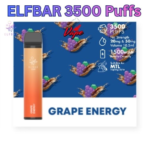 ELFBAR 3500 Puffs Grape Energy