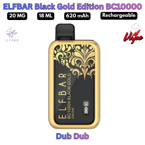 ELFBAR Black Gold Edition BC10000 Puffs Dub Dub