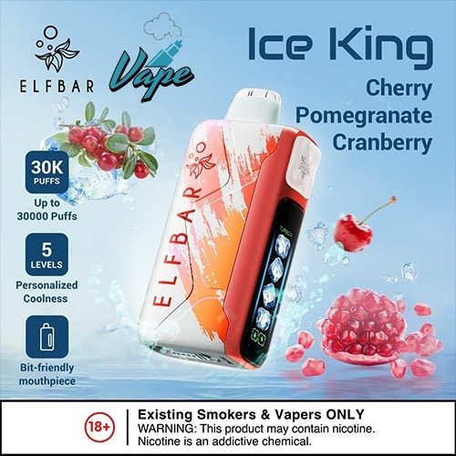 ELFBAR Ice King 30000 Puffs Cherry Pomegranate Cranberry
