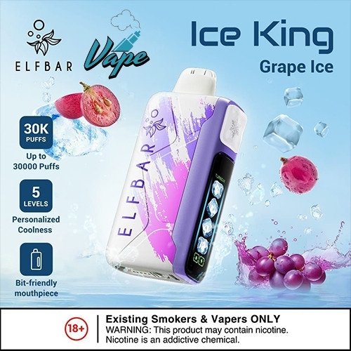ELFBAR Ice King 30000 Puffs Grape lce