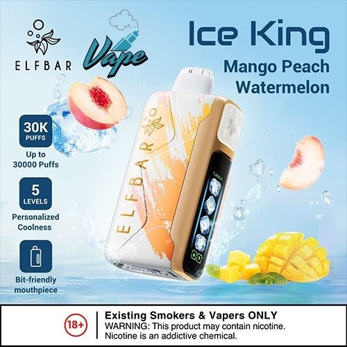 ELFBAR Ice King 30000 Puffs Mango Peach Watermelon