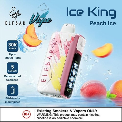 ELFBAR Ice King 30000 Puffs Peach lce