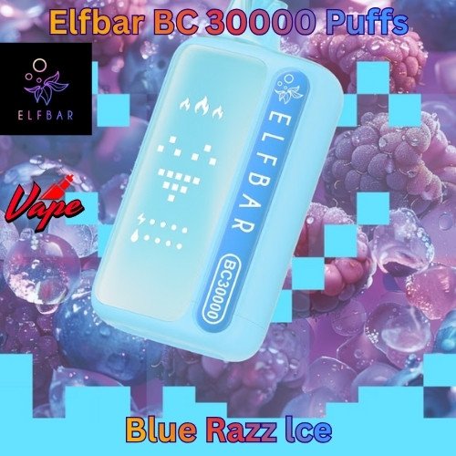 Elfbar BC 30000 Puffs Blue Razz lce
