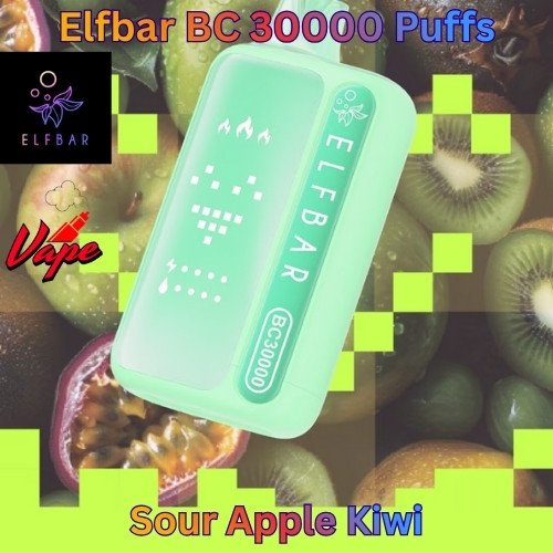 Elfbar BC 30000 Puffs Sour Apple Kiwi