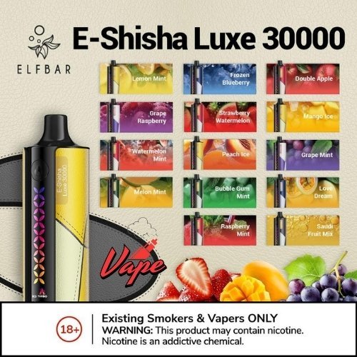 Elfbar E-Shisha Luxe 30000 Puffs All Flavors