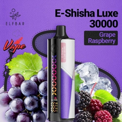 Elfbar E-Shisha Luxe 30000 Puffs Grape Raspberry