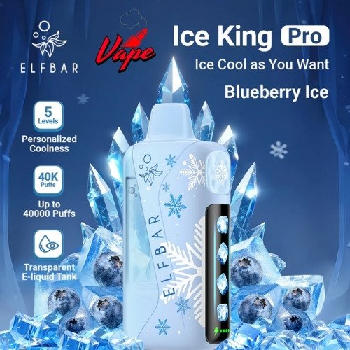 Elfbar Ice King Pro 40000 Puffs Blueberry Ice