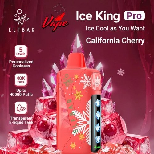Elfbar Ice King Pro 40000 Puffs California Cherry