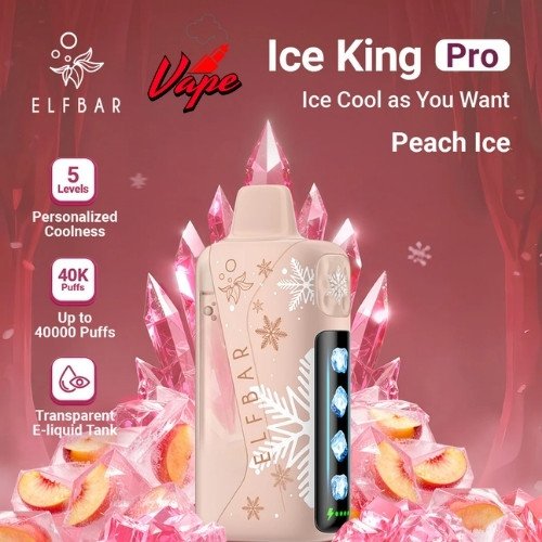 Elfbar Ice King Pro 40000 Puffs Peach Ice