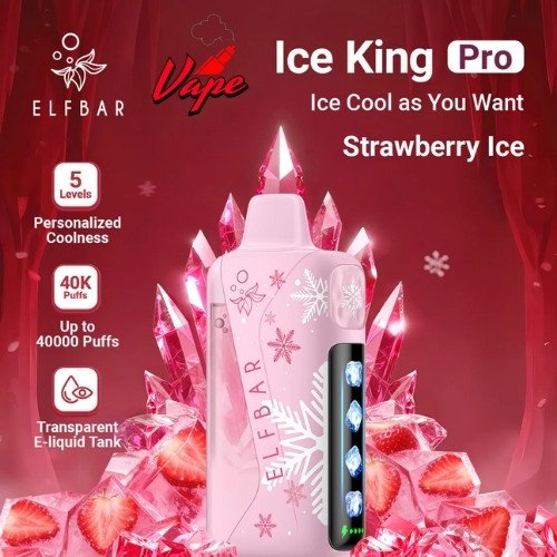 Elfbar Ice King Pro 40000 Puffs Strawberry Ice