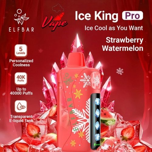 Elfbar Ice King Pro 40000 Puffs Strawberry Watermelon