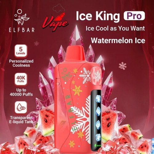 Elfbar Ice King Pro 40000 Puffs Watermelon Ice