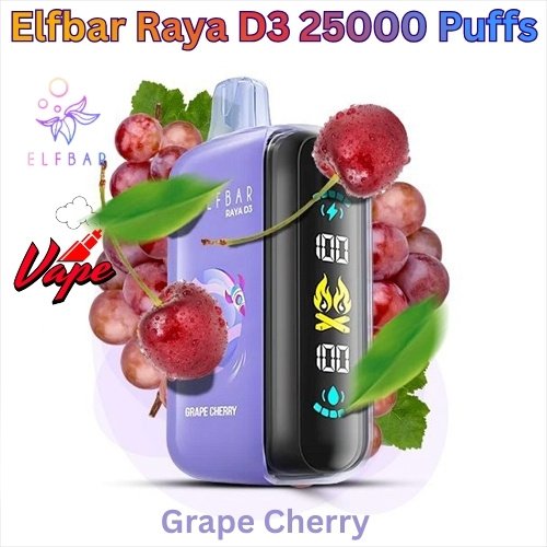 Elfbar Raya D3 25000 Puffs Grape Cherry