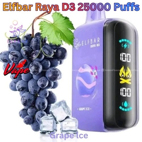 Elfbar Raya D3 25000 Puffs Grape lce