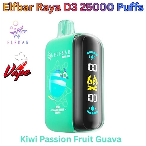 Elfbar Raya D3 25000 Puffs Kiwi Passion Fruit Guava