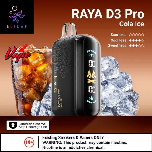 Elfbar Raya D3 Pro 30000 Puffs Cola Ice