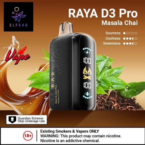 Elfbar Raya D3 Pro 30000 Puffs Masala Chai