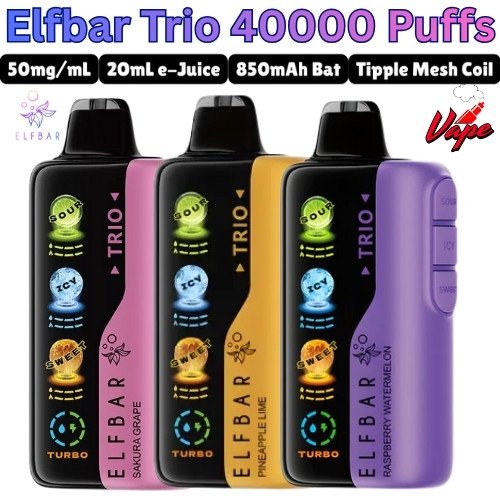 Elfbar Trio 40000 Puffs 50MG All Flavors