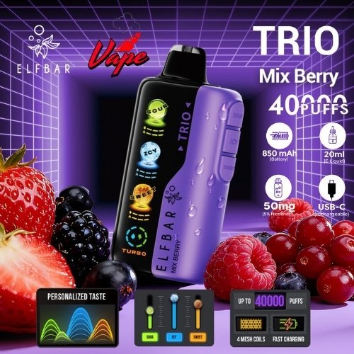Elfbar Trio 40000 Puffs Mix Berry