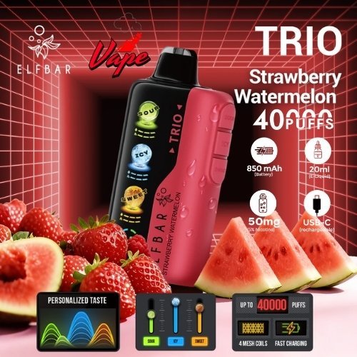 Elfbar Trio 40000 Puffs Strawberry Watermelon
